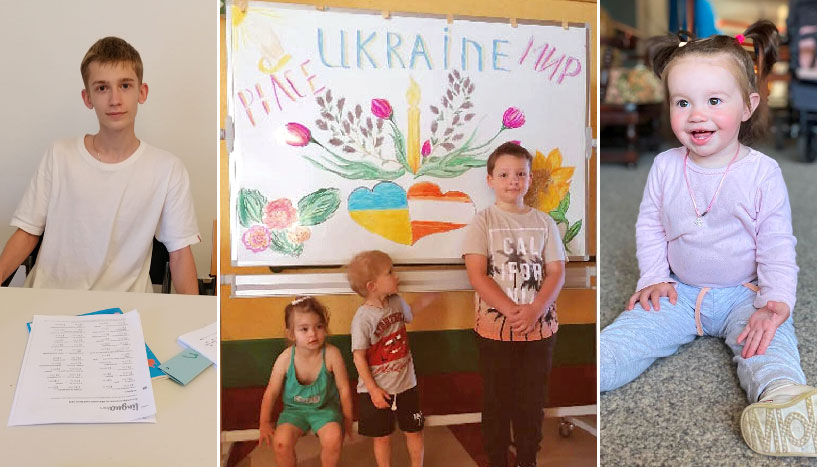 Ukraine-Hilfsprojekt - Kinder, die unterstützt werden sollen